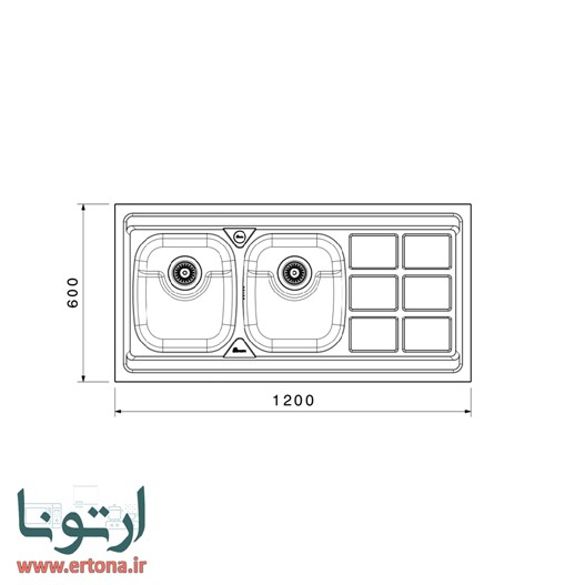 سینک روکار بیمکث مدل 914